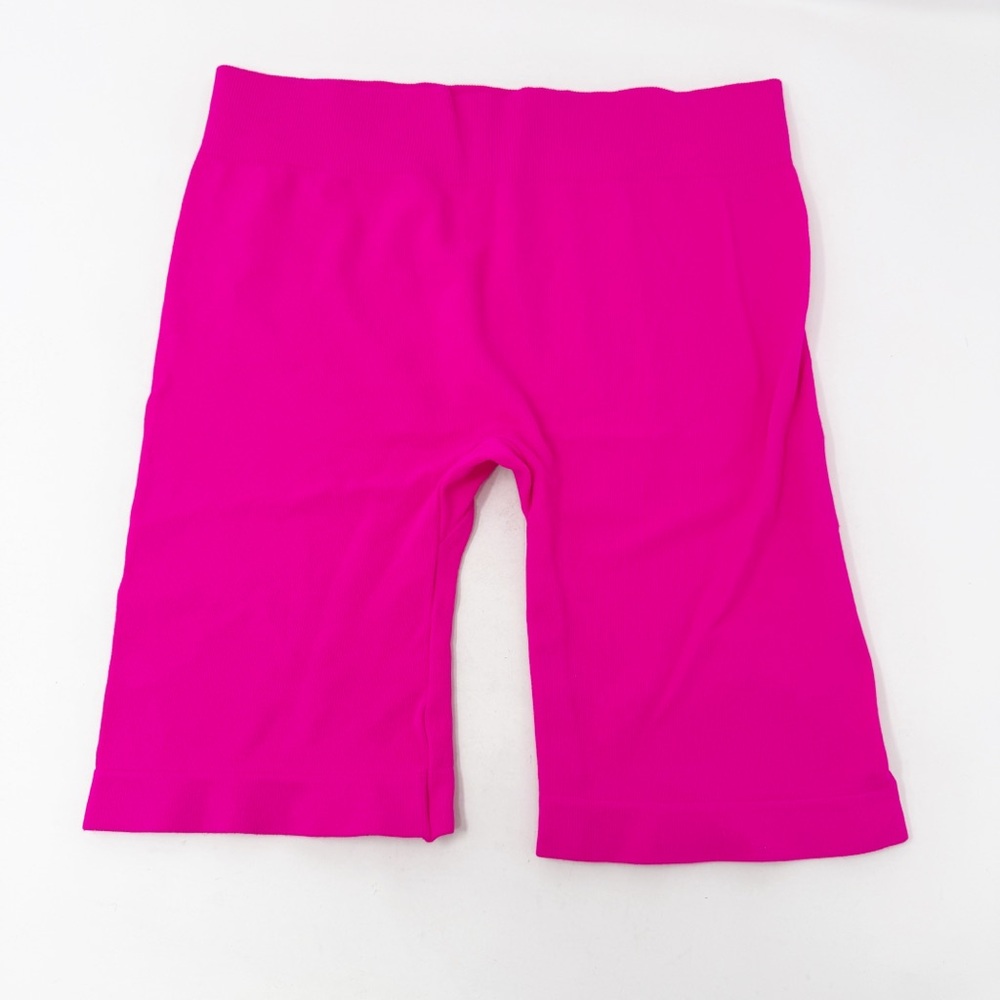 Intimately Free People Hot Pink Bike Shorts Size XS/S Stretchy Thin Knit Sporty